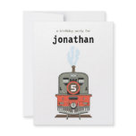 Kids Birthday Invitation - Train