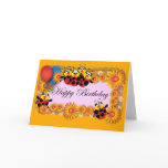 Kids Birthday themes: 039 Ladybugs cards