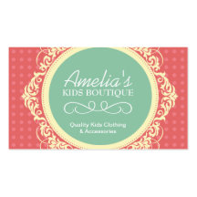 Kids Boutique Business Card Templates