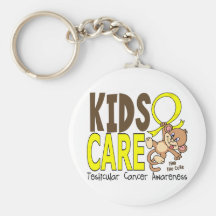 Kids Care 1 Testicular Cancer Key Chain