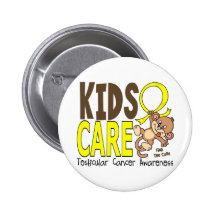 Kids Care 1 Testicular Cancer Pinback Button