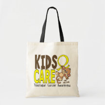 Kids Care 1 Testicular Cancer Tote Bags