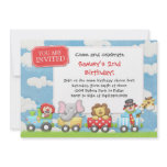 Kids Circus Birthday Party Invitation