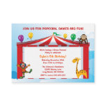Kids Circus Birthday Party Invitations Business Card Templates