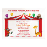 Kids Circus Birthday Party Invitations Business Cards