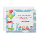 Kids Circus Birthday Party Thank You Card invitations