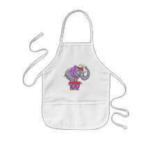 Kids Circus Elephant T Shirts and Gifts Apron