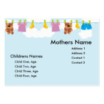 Kids Clothesline Mummy Card business cards