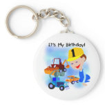 Kids Construction 1st Birthday T-shirts and Gifts keychains