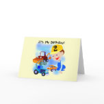 Kids Construction 2nd Birthday Tshirts and Gifts cards