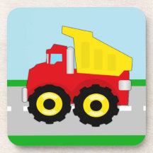 Kids Construction Dumptruck Coasters