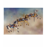 Kids dark tees - Three Carousel Horses t-shirts
