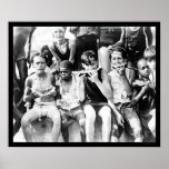 Kids Eating Watermelon 1910 posters