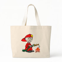 Kids Firemen Tee Shirts and Kids Gifts Canvas Bag