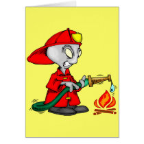 Kids Firemen Tee Shirts and Kids Gifts Greeting Cards