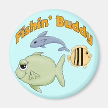 Kids Fishing T Shirts and Kids Fishing Gifts Fridge Magnet