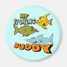 Kids Fishing T Shirts and Kids Fishing Gifts Magnets
