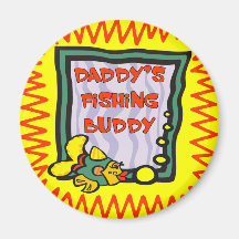Kids Fishing T Shirts and Kids Fishing Gifts Magnet