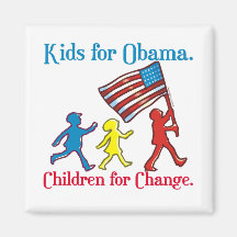 Kids for Obama Refrigerator Magnets
