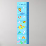 Kids Growth Chart - In the Sea Poster
