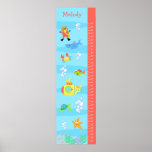 Kids Growth Chart - In the Sea Poster