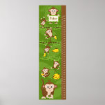 Kids Growth Chart - Monkeys posters