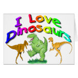 Kids "I Love Dinosaurs" gifts cards