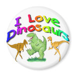 Kids "I Love Dinosaurs" gifts magnets