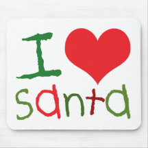 Kids I Love Santa Mousepad