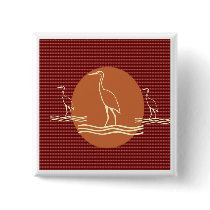 KIDS Love Birds - Rainbow Rounds n Squares Pin