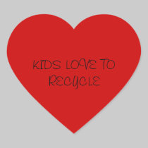 KIDS LOVE TO RECYCLE stickers