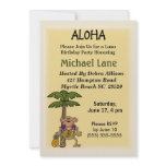 Kids Luau Birthday  Invitation