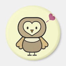 Kids Owl T Shirts and Gifts Magnets