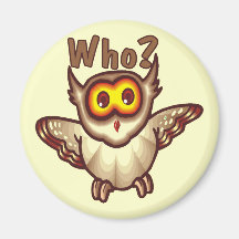 Kids Owl T Shirts and Gifts Magnets