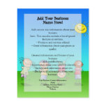 Kids Playing Outdoors on a Sunny Day flyers