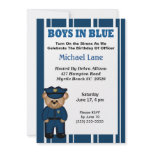 Kids Policeman Birthday Invitation