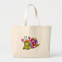 Kids Snail Tote Bag