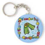 Kids Swimming T Shirts and Kids Swimming Gifts keychains