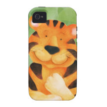 Kids tiger art iphone4S case iPhone 4/4S Cover