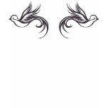 kids, tribal swallows front and back. t-shirts