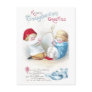 Kids Tug on Giant Wishbone Vintage Thanksgiving Postcard
