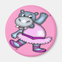 KidsHippopotamus T Shirts and Gifts Fridge Magnets