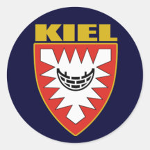Kiel COA Round Stickers