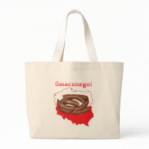 Kielbasa Smacznego Polish Map Tote Bag