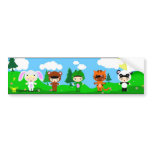 Kigurumi Love girls bumper stickers