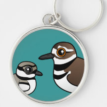Killdeer & chick keychains