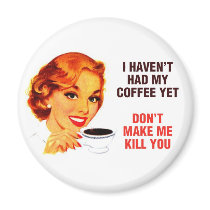 Killer Coffee Bad Girl Refrigerator Magnets