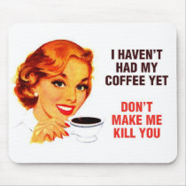 Killer Coffee Bad Girl Mousemats