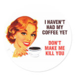 Killer Coffee Bad Girl stickers