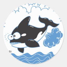 "Killer" Fart Round Stickers